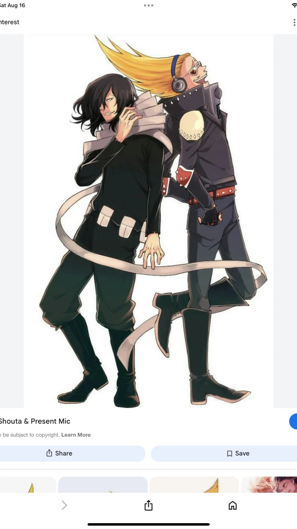 ai character: Aizawa and mic background