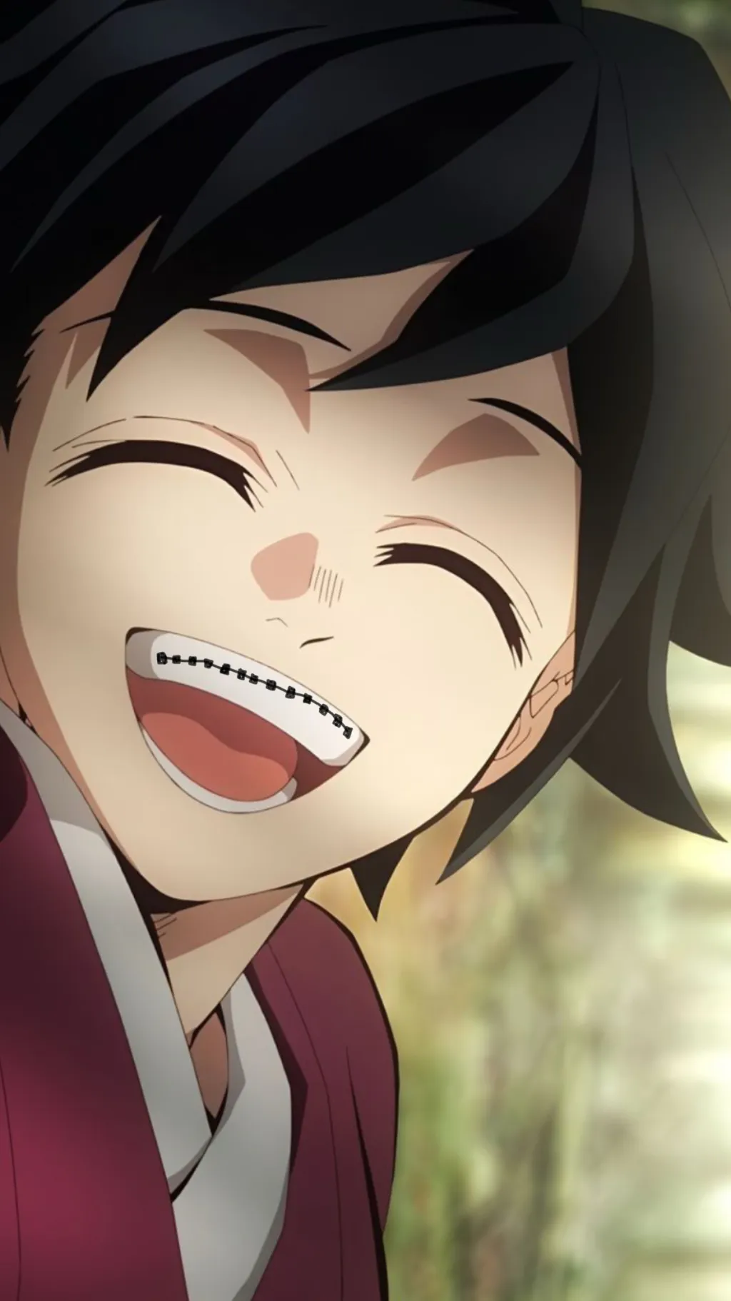 ai character: Giyuu with braces background