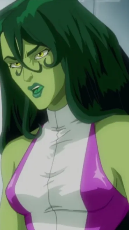 ai character: She Hulk background