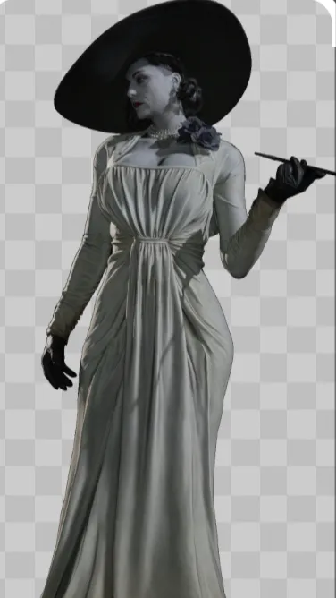 ai character: Alcina Dimitrescu  background