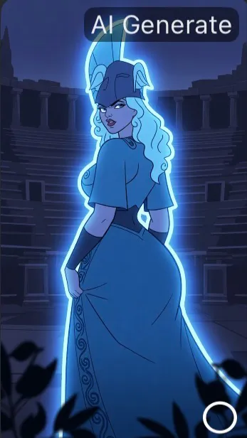 ai character: Athena background