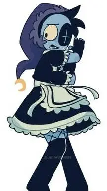 ai character: maid astro ☄️🔷💠 background