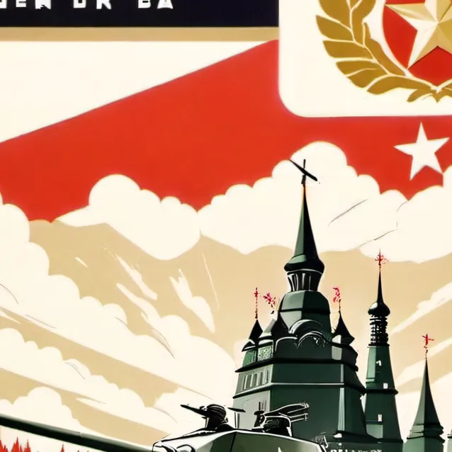 chat with ai character: Soviet army ad