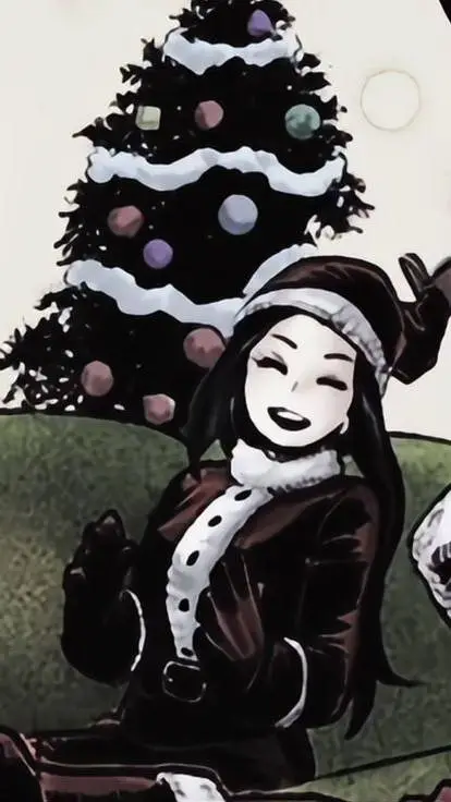 ai character: 1a chrismas eve background