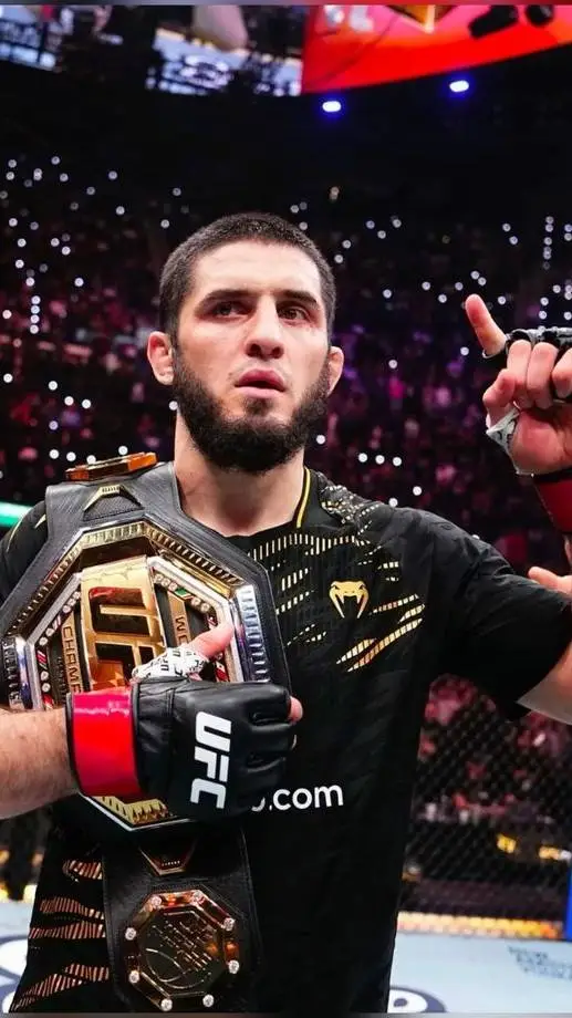 ai character: Islam  Makhachev  background