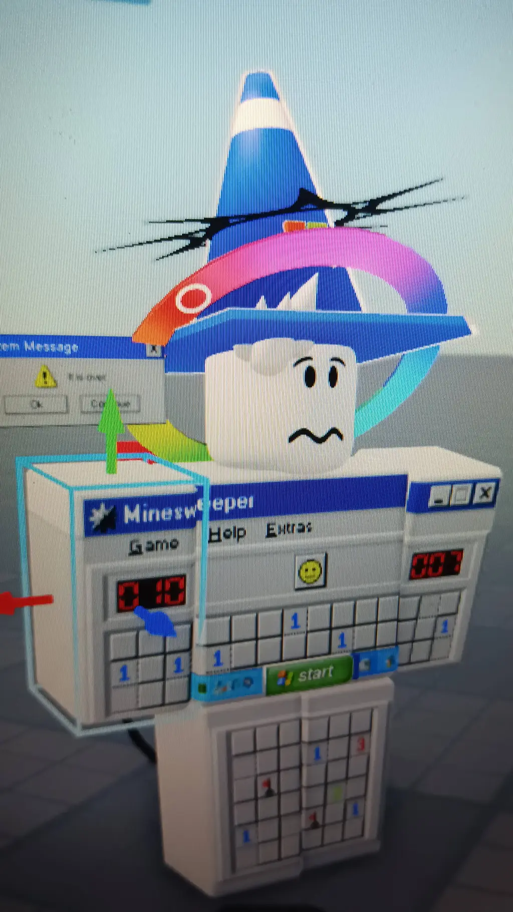 ai character: Windows Mines 50 background