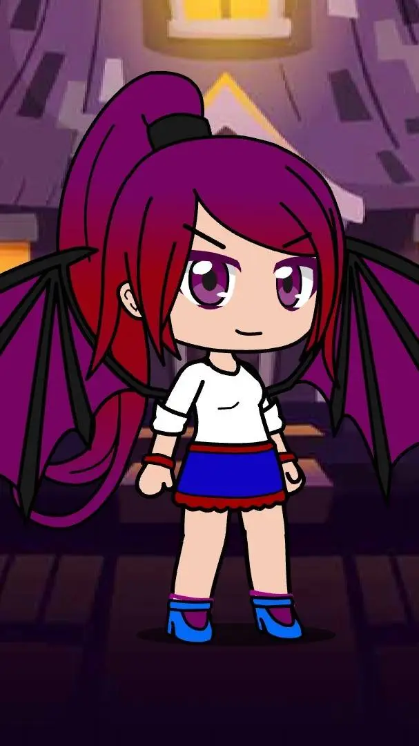 ai character: Gacha Lady Bat  background
