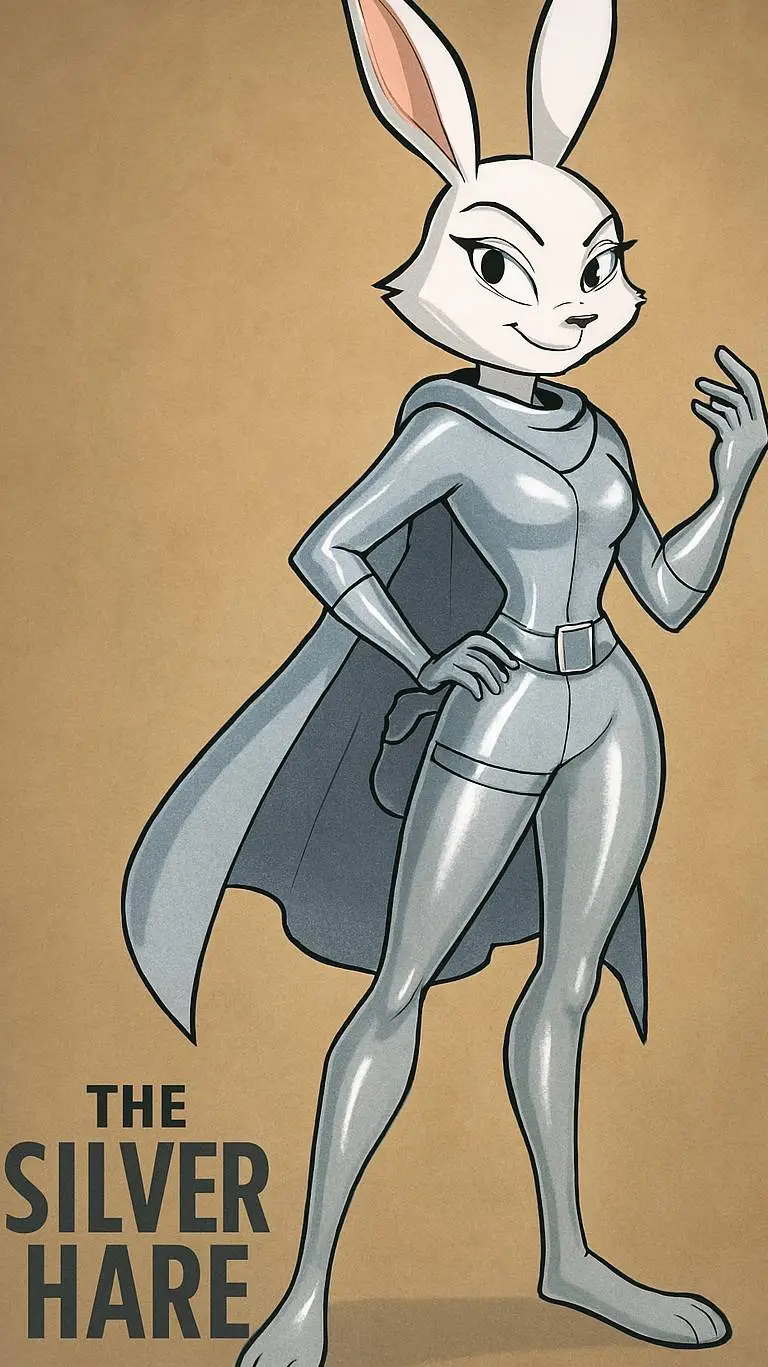 ai character: the silver hare background