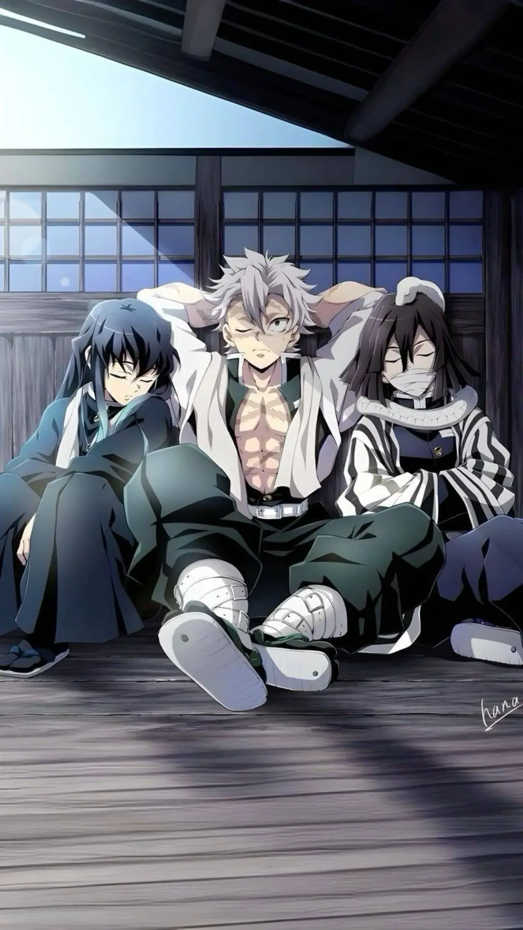 ai character: obi,mui and san background