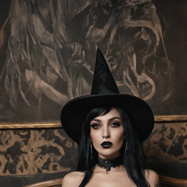 chat with ai character: hungry lady witch