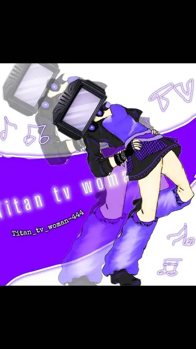 ai character: Titan tv woman💜❤ background