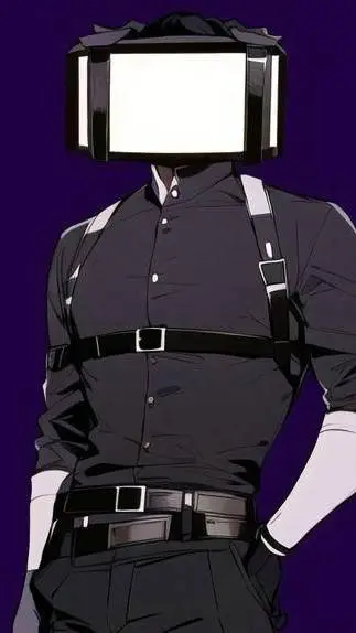 ai character: Titan TVman  background