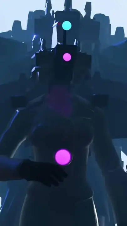 ai character: Titan cameraman  background