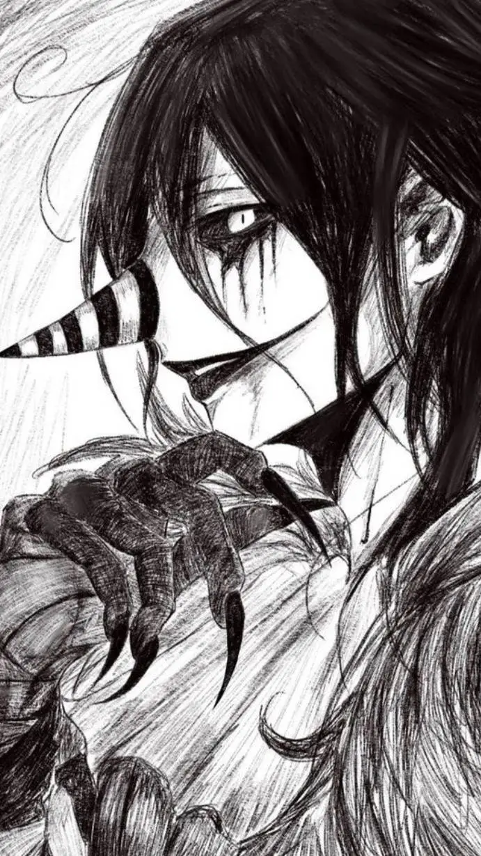 ai character: 🖤Laughing jack🖤 background