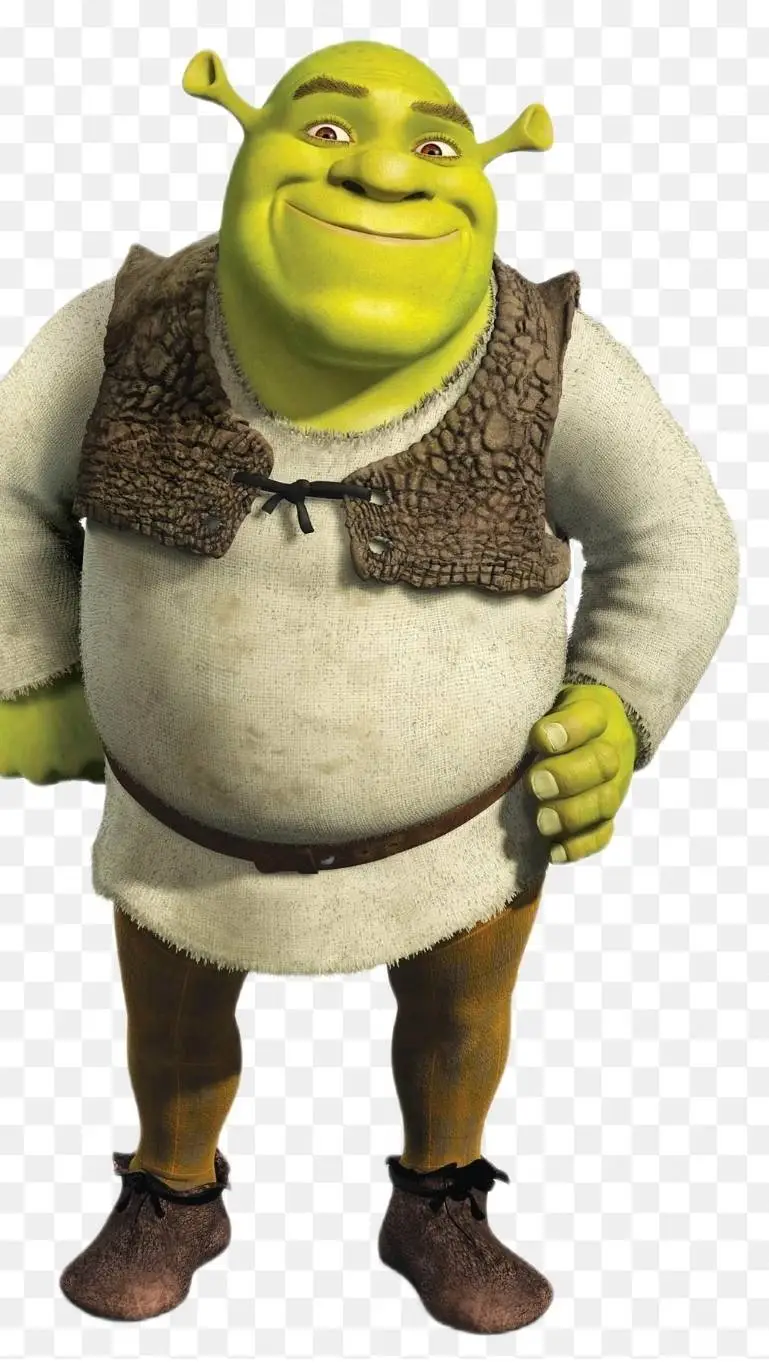 ai character: Shrek -_- background