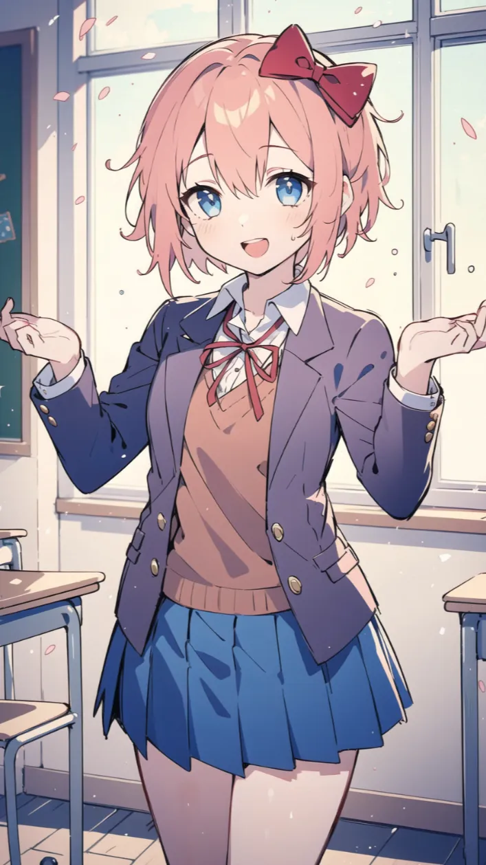 ai character: Sayori (Doki Doki) background