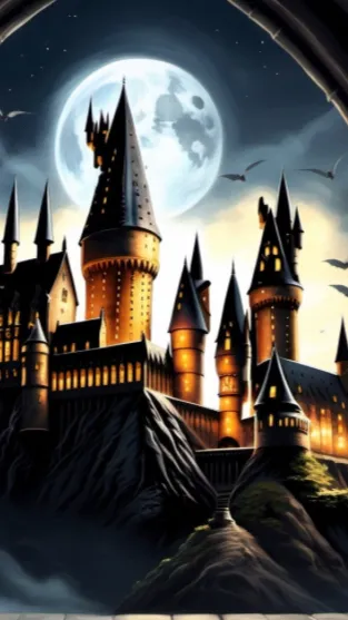 ai character: Hogwarts  background