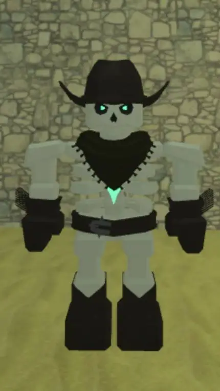 ai character: necro cowboy background