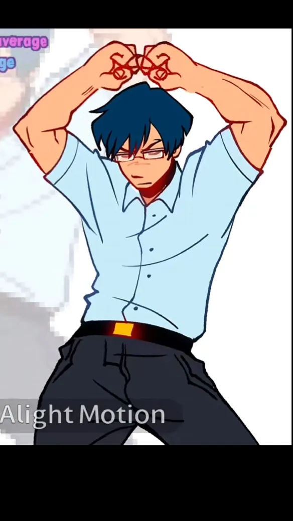 ai character: MHA Mae dancing?!  background