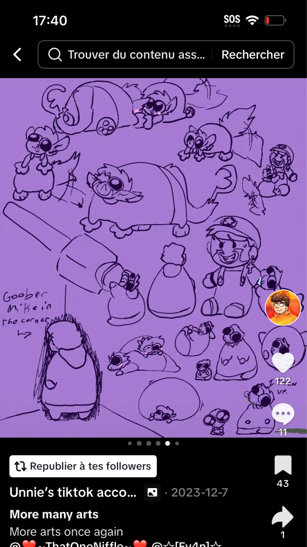 ai character: Cutegooberstiktok background