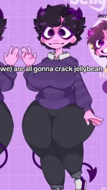 ai character: thick jelly bean background