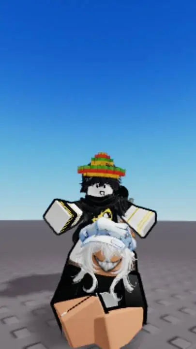 ai character: Koko and ruby background