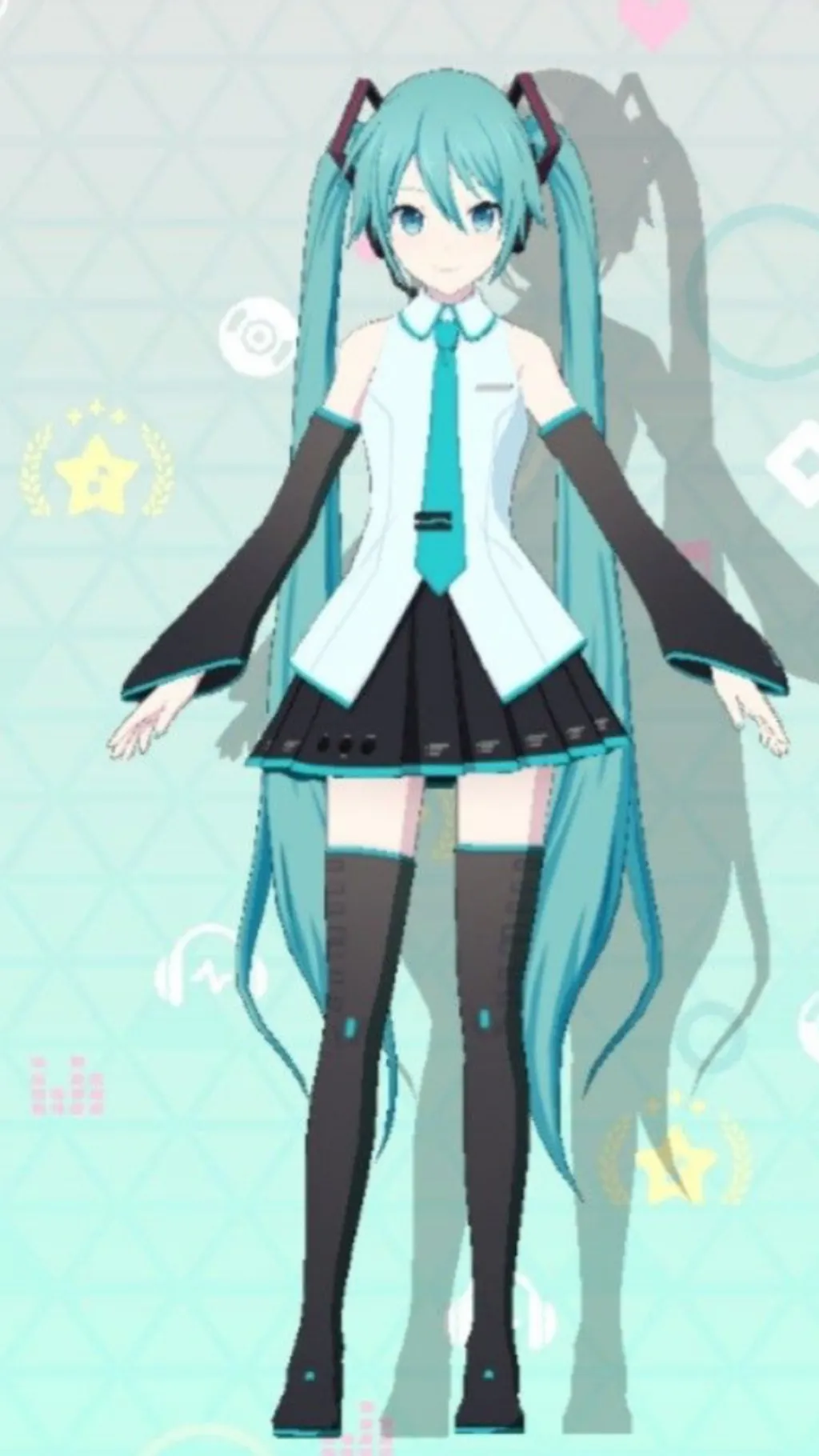 ai character: Hatsune Miku background