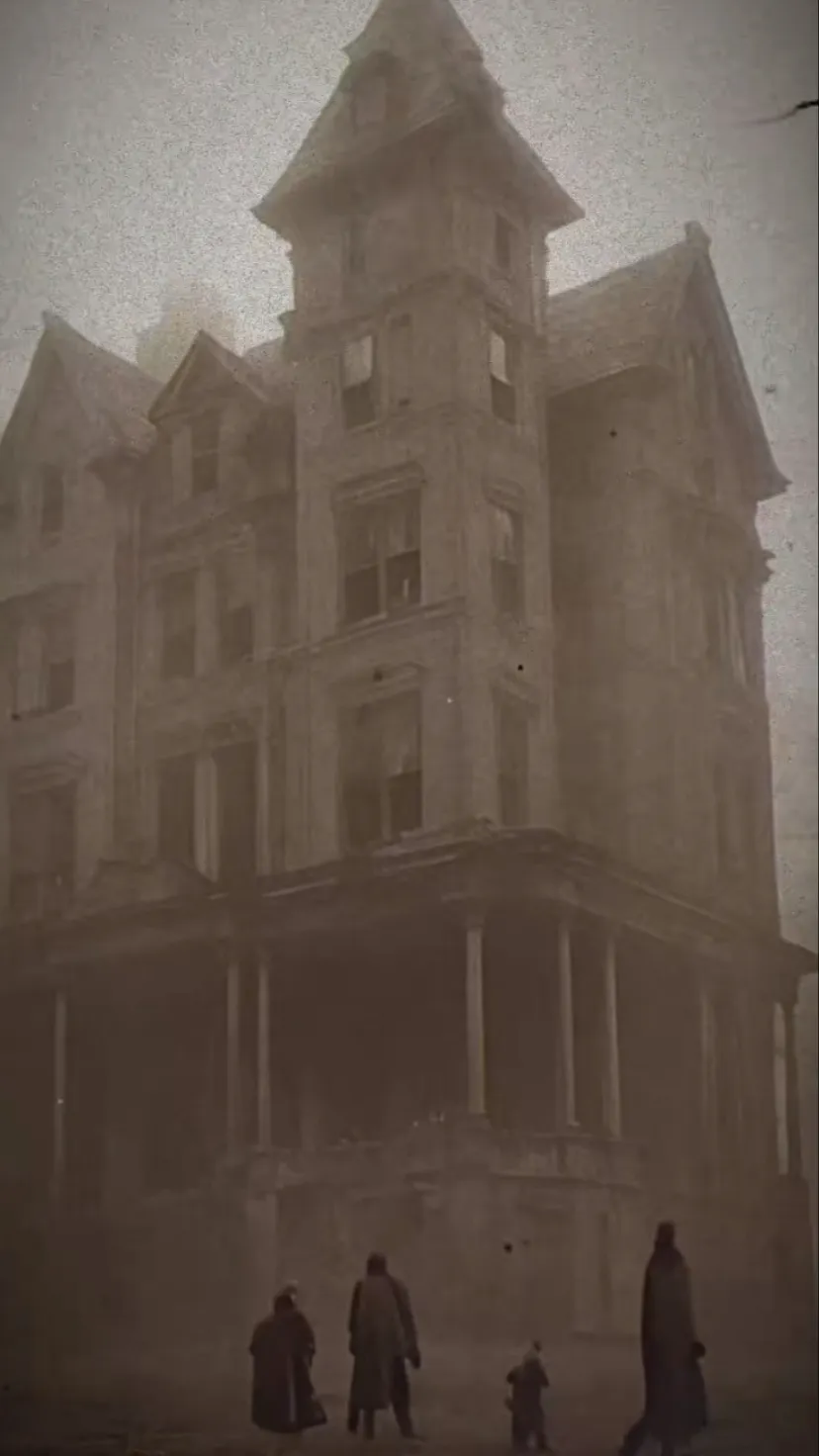 ai character: Haunted orphanage  background