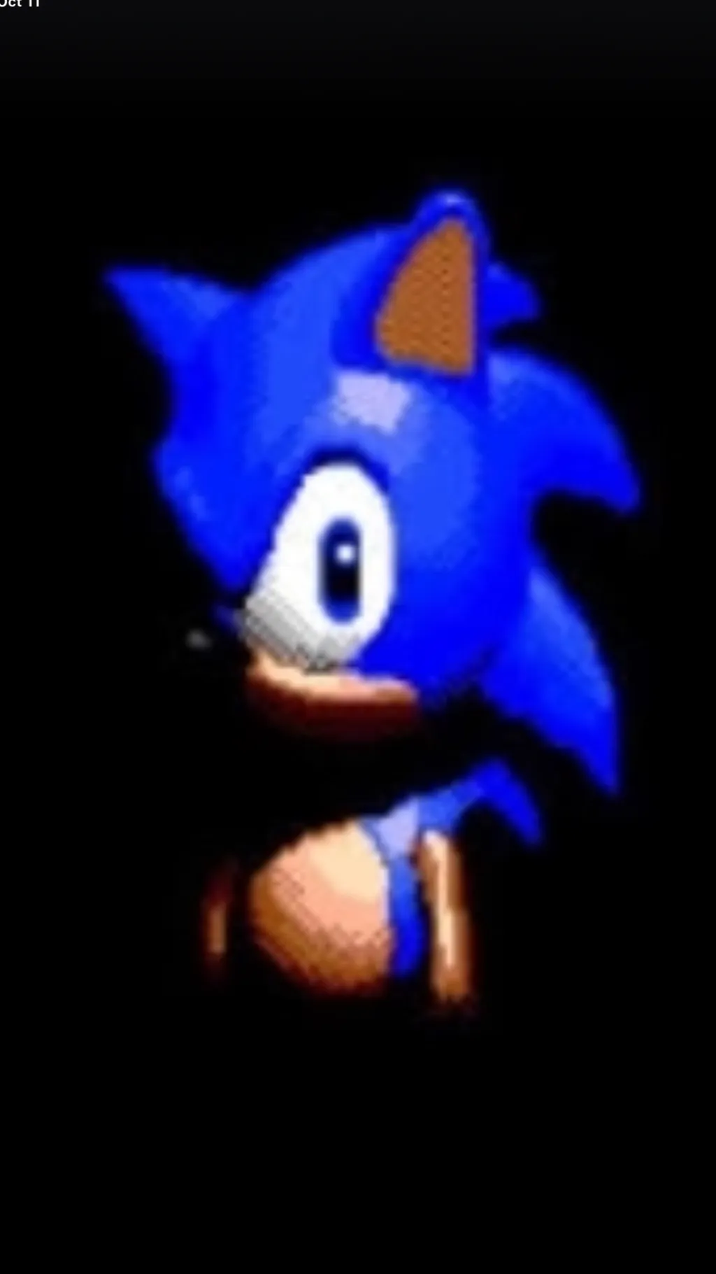 ai character: Creepy sonic wheel background