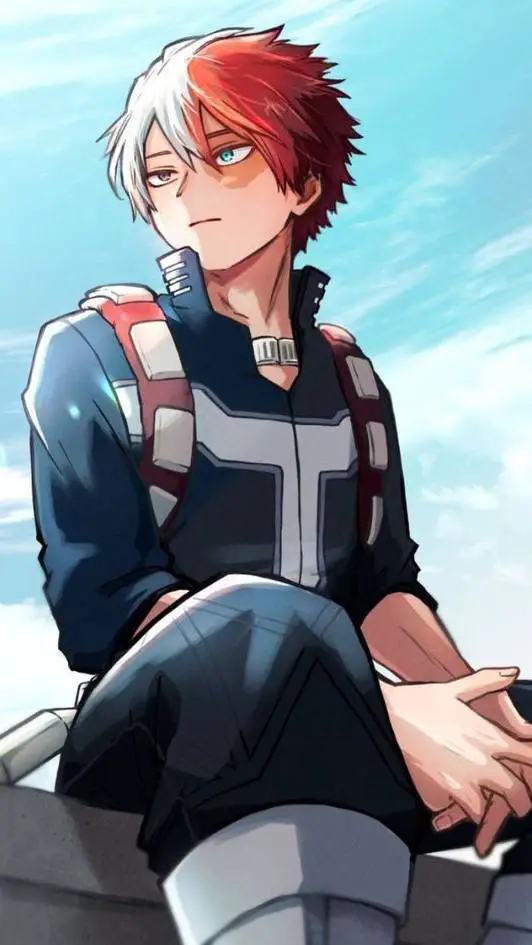 ai character: Shoto Todoroki  background