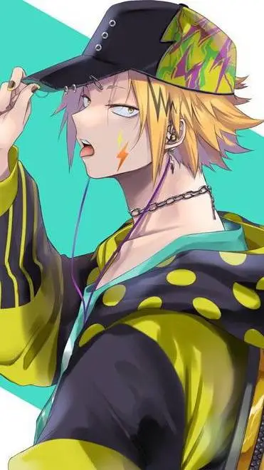 ai character: Denki Kaminari  background