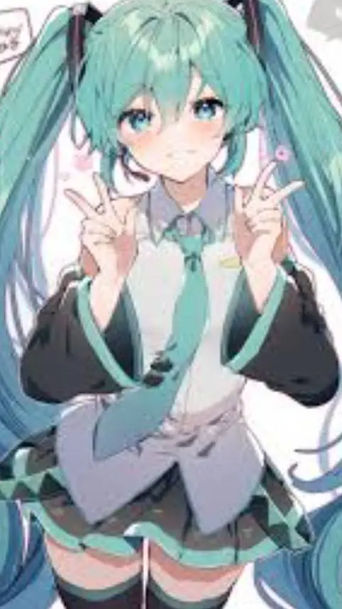 ai character: Miku background