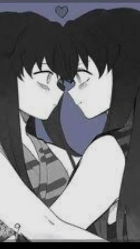 ai character: Mui x yui ship background