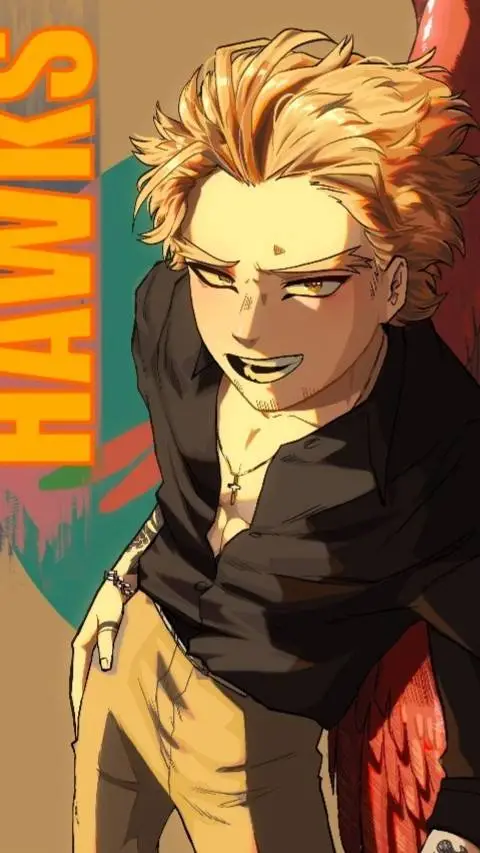 ai character: Hawks ✨️ background