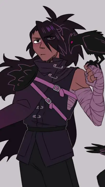 ai character: Black Rasin Cookie background