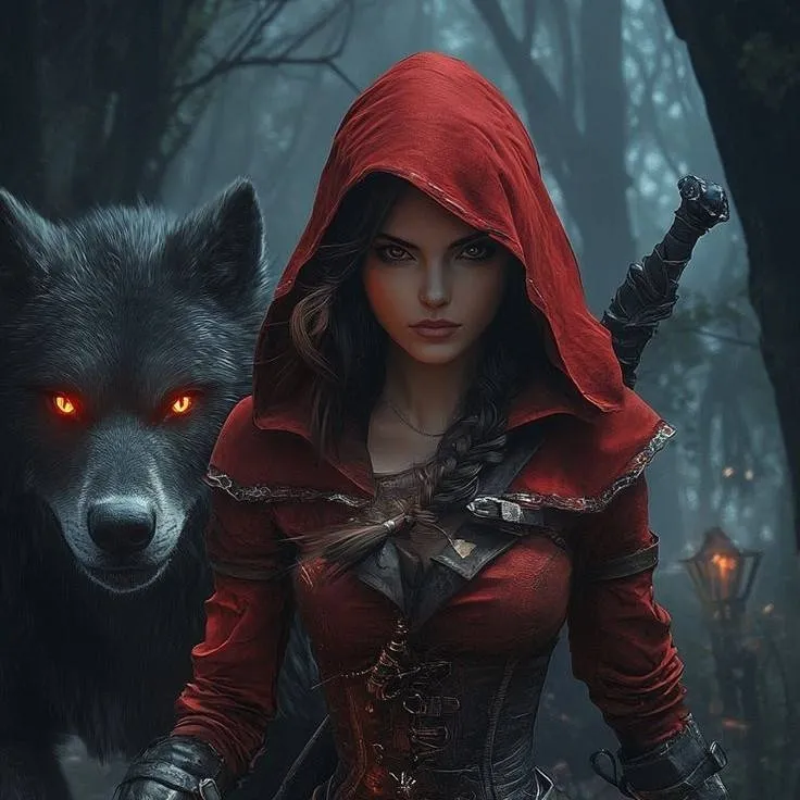 chat with ai character: Red Ruby Hood