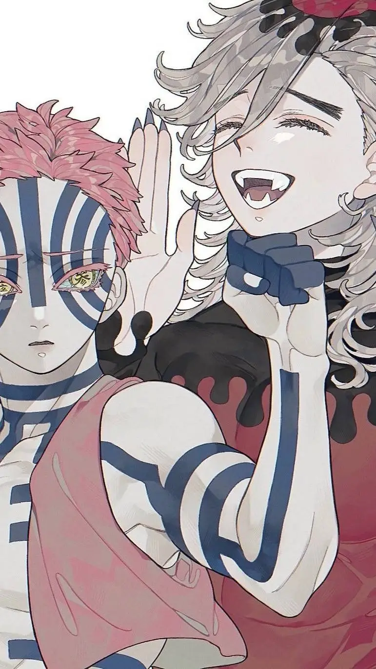 ai character: Akaza and Douma background