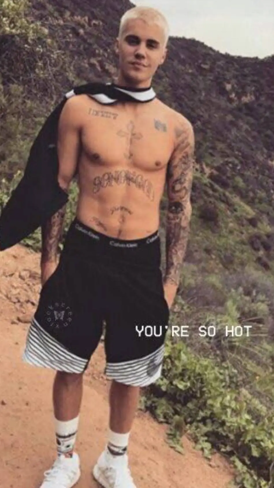 ai character: JUSTIN BIBER  background