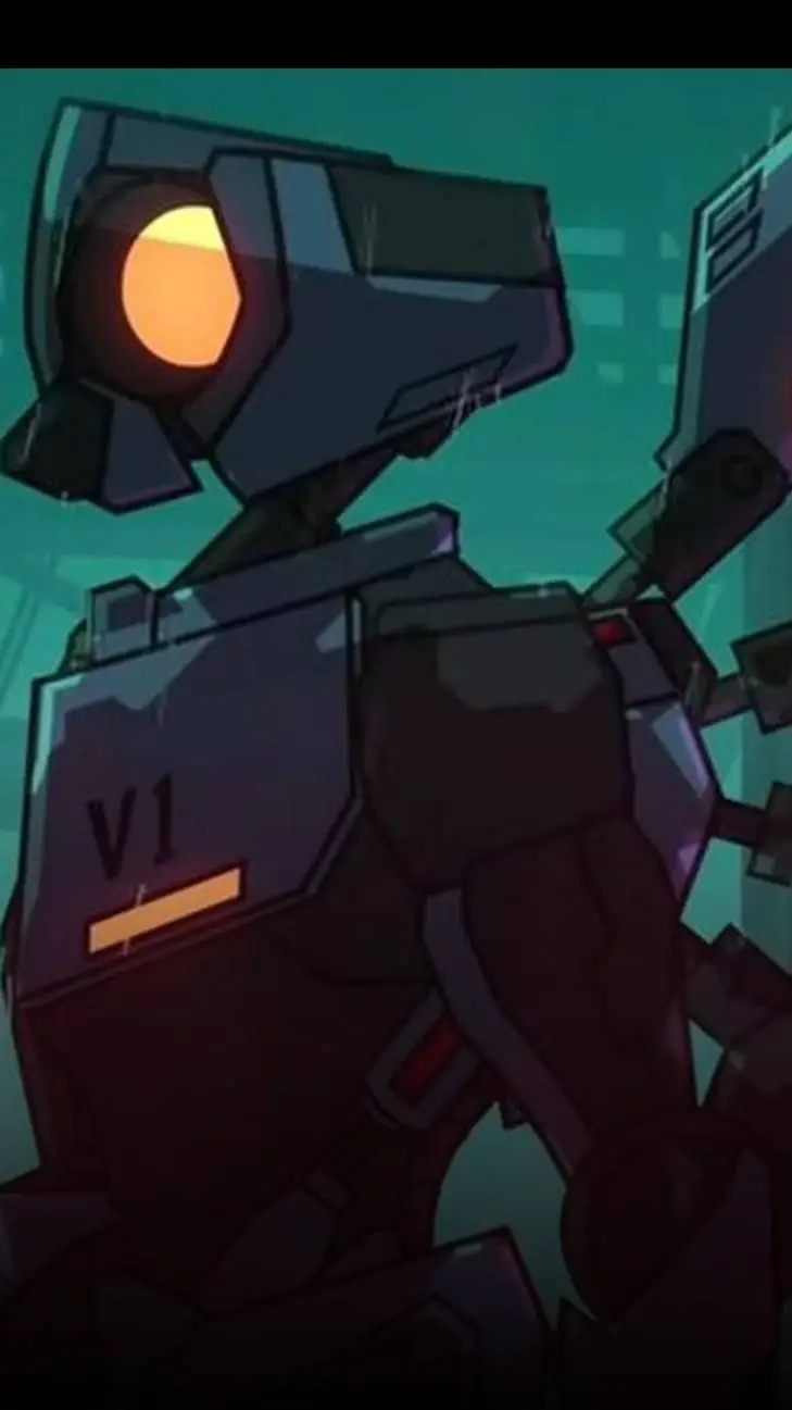 ai character: V1(ULTRAKILL) background