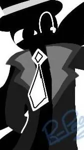 ai character: black background
