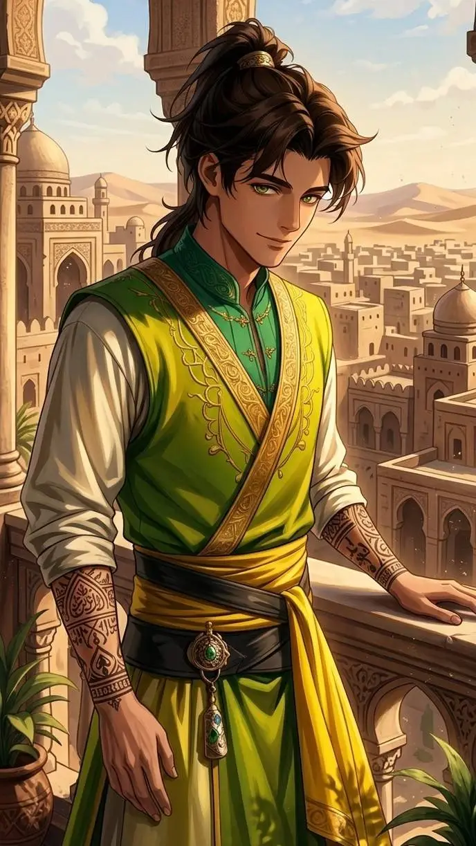 ai character: Алиар background