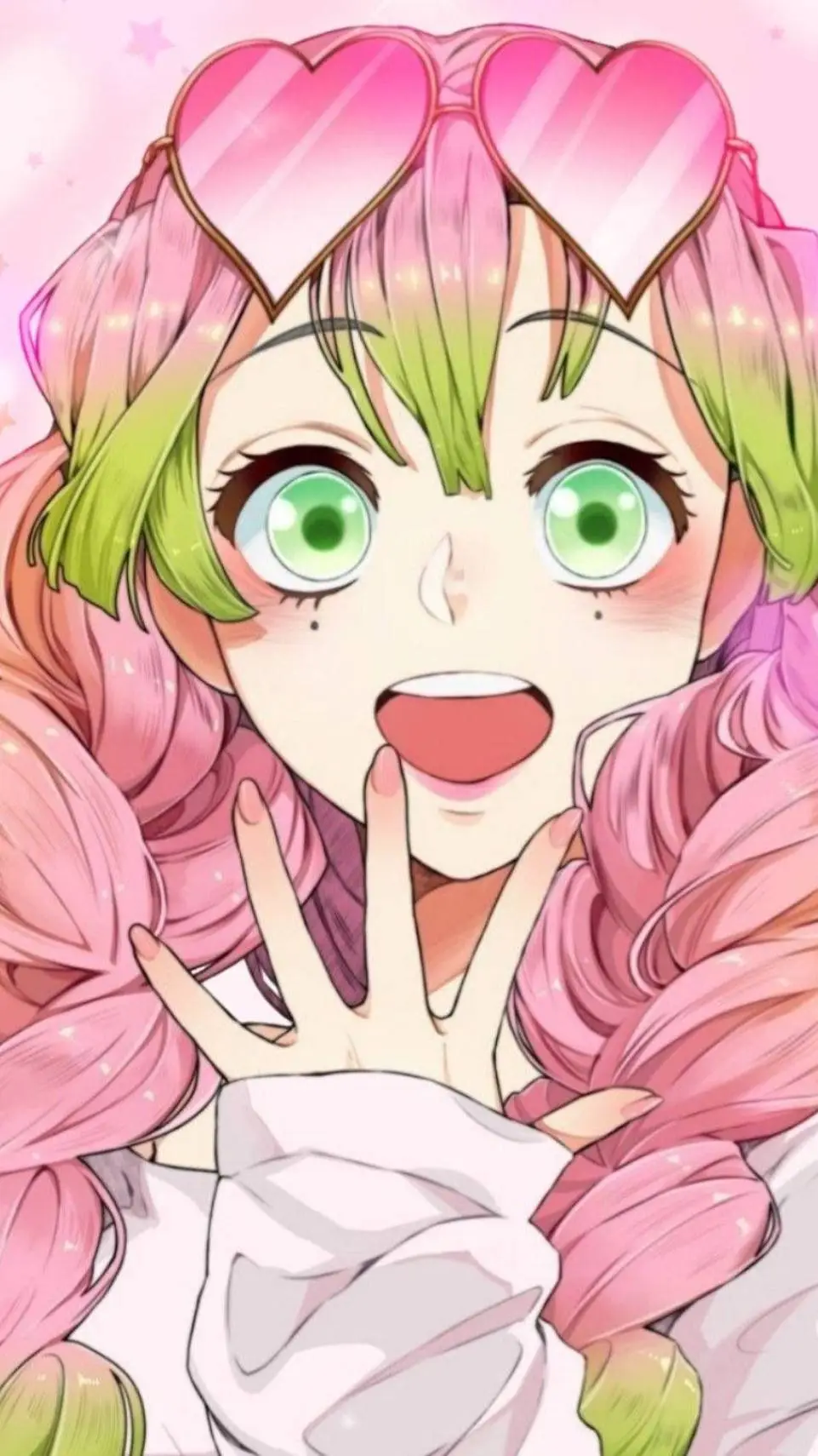 ai character: Mitsuri  background