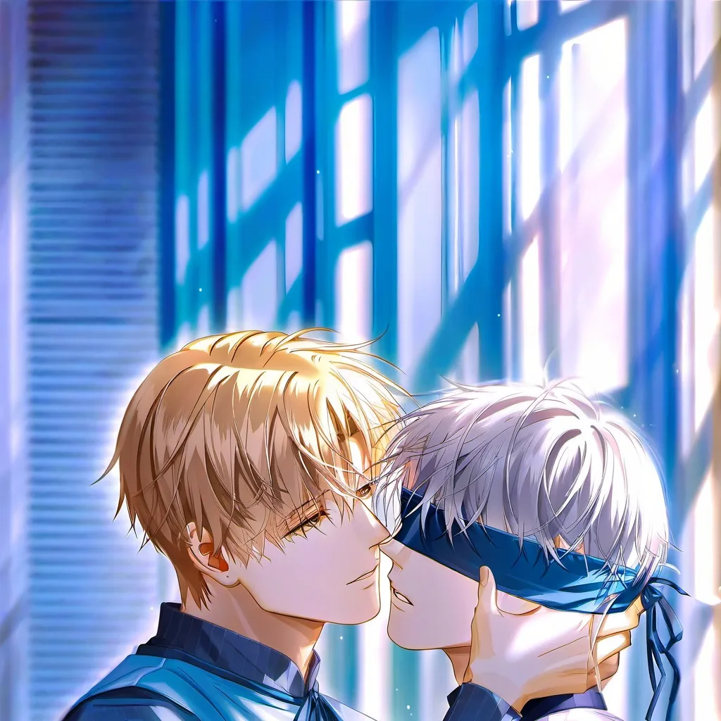 chat with ai character: blindfold game