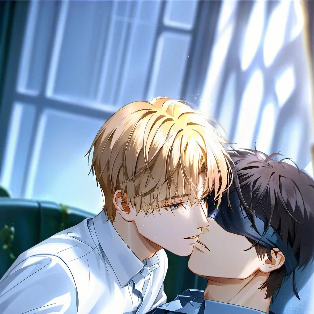 chat with ai character: blindfolded bf