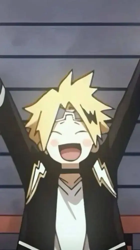 ai character: •Denki Kaminari • background