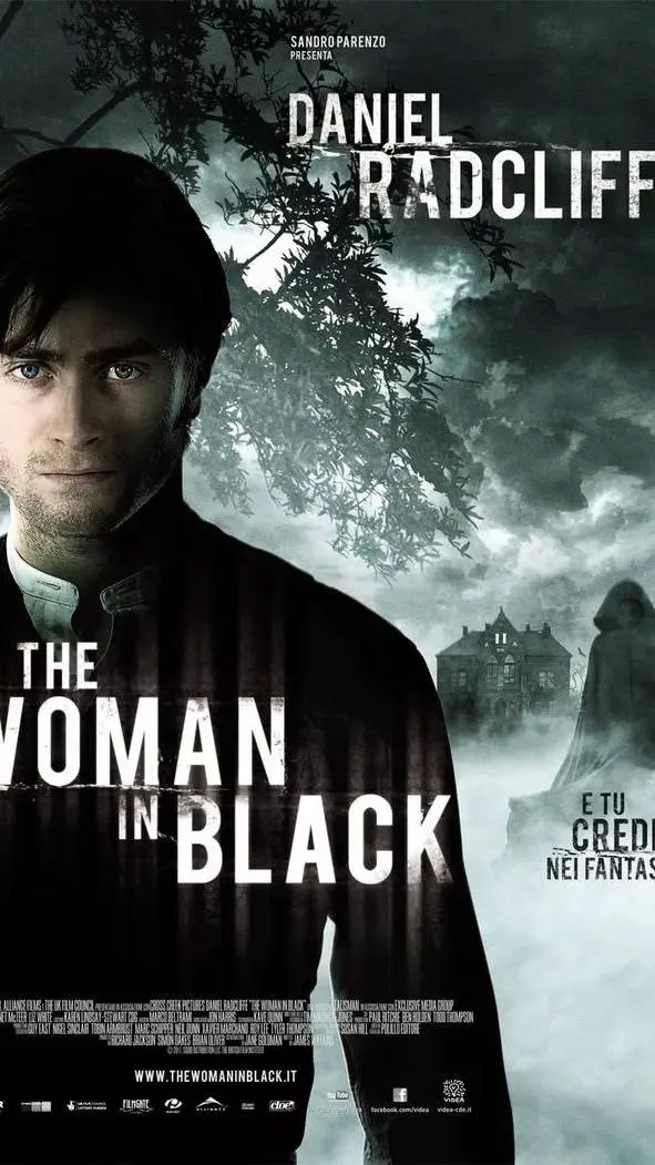ai character: The Woman in black background