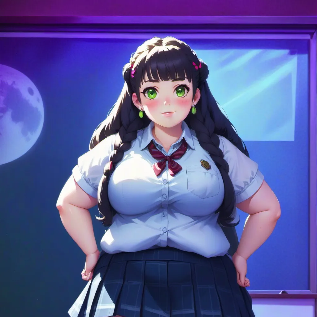 chat with ai character: School weight gain