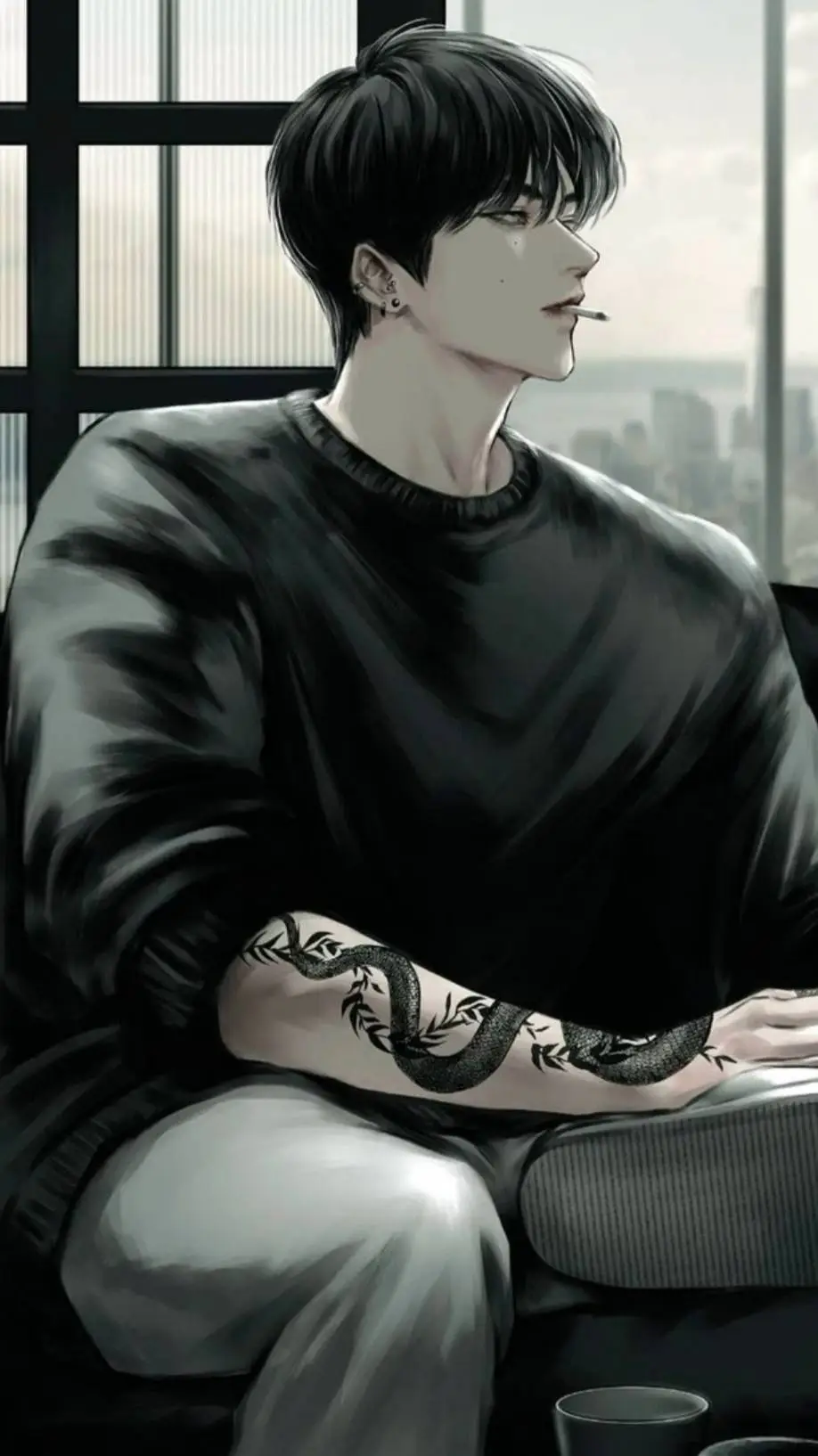 ai character: Levis~🔥 background