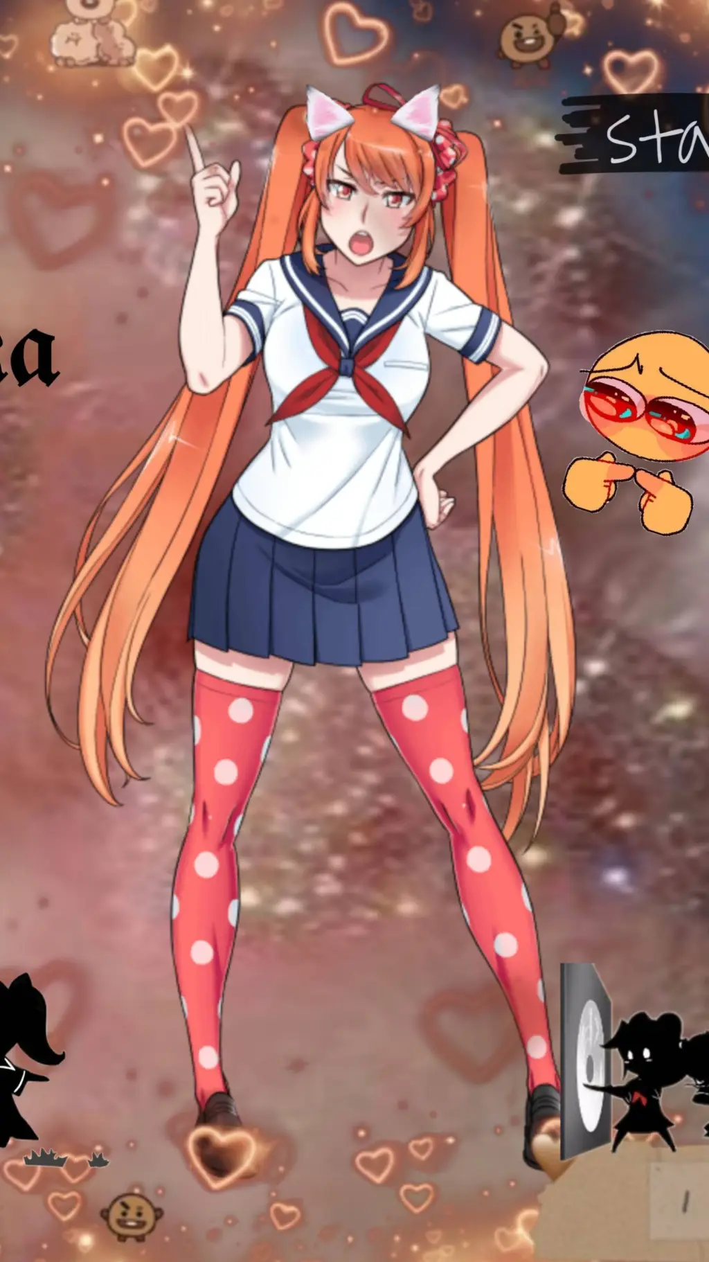 ai character: 😾Osana💅 background