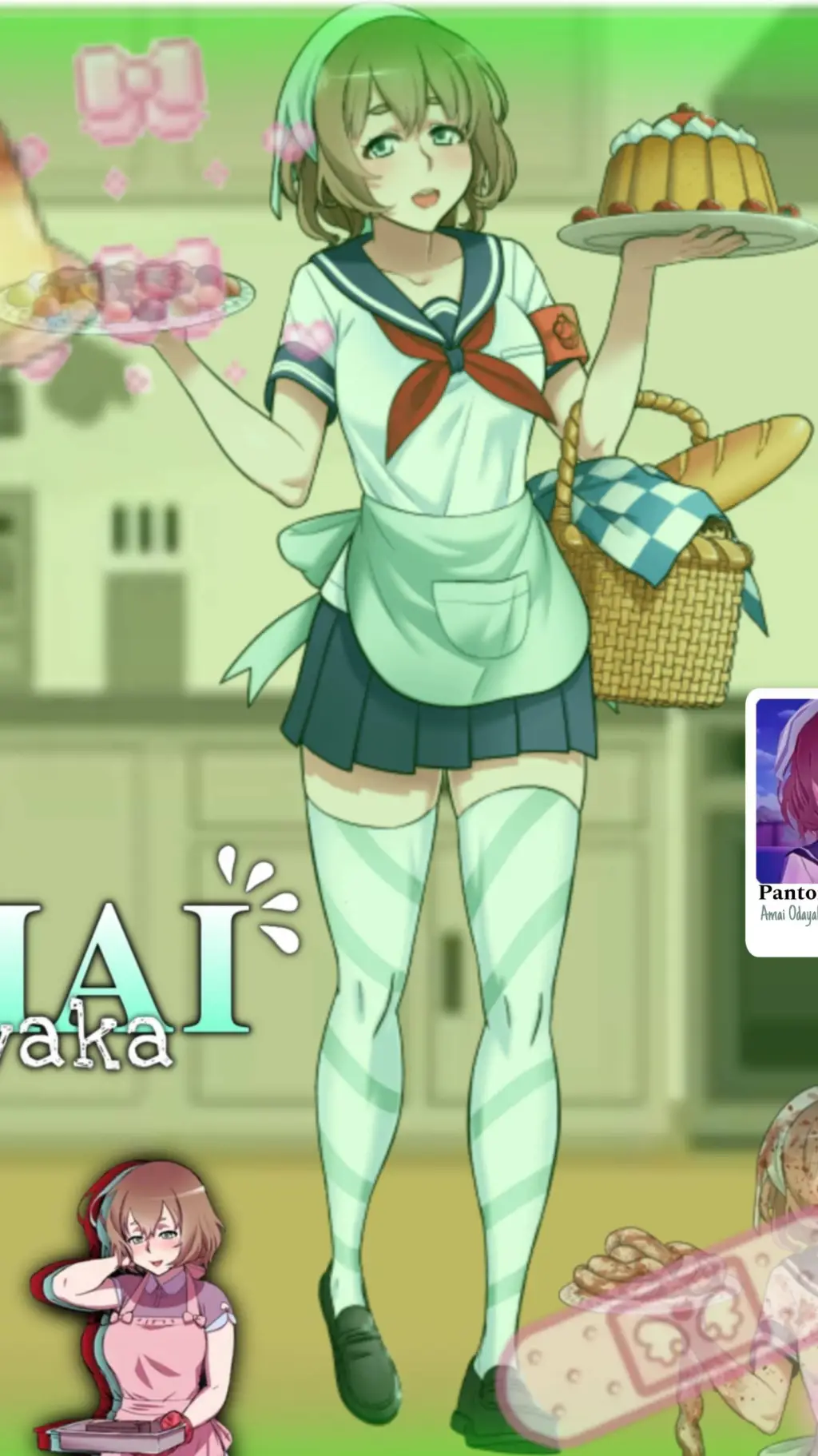 ai character: 💚Amai👩‍🍳 background